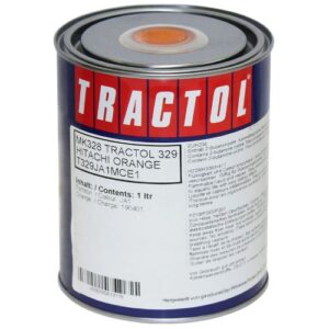 Tractol Hitachi  Orange 1 Litre Paint