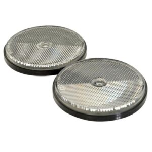 Round Reflector Clear 86mm Agripak (2 Pack)