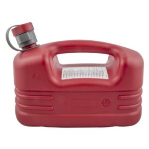 Plastic Petrol Fuel Can inc. Nozzle - 5 Litre