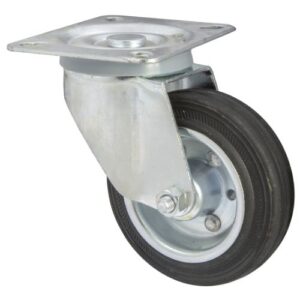 Rubber Castor with Swivel Plate 4 " 90kg