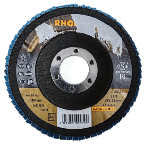 Rhodius LSZ F2 115mm X 22,23mm 40 Grit Flap Disc