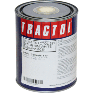 Tractol White Zetor RIMS 1 Litre Paint