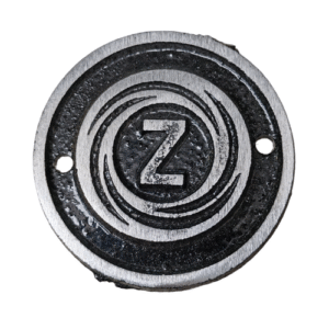 Zetor Old Type Round Emblem Badge on AGS base