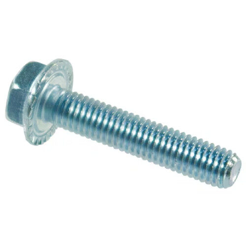 Flanged Set Screw Galvanised Bolt M10 x 16mm Steel Zinc-plated 10.9