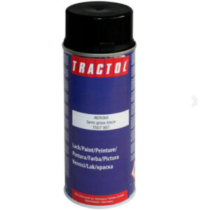 Tractol Semi-Gloss Black Paint 400ml Spray Can Aerosol