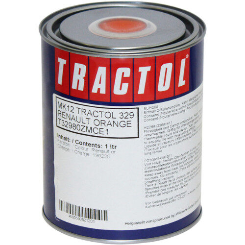 Tractol Renault Orange 1 Litre Paint
