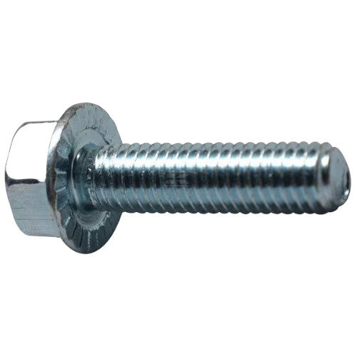 Flanged Set Screw Bolt M6 x 20mm Steel Zinc-plated 8.8