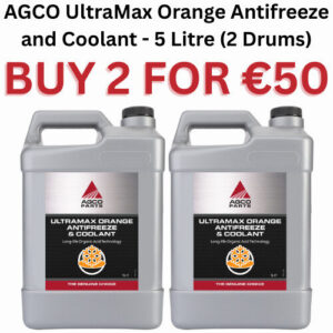 AGCO UltraMax Orange Antifreeze and Coolant - 5 Litre (2 Drums)
