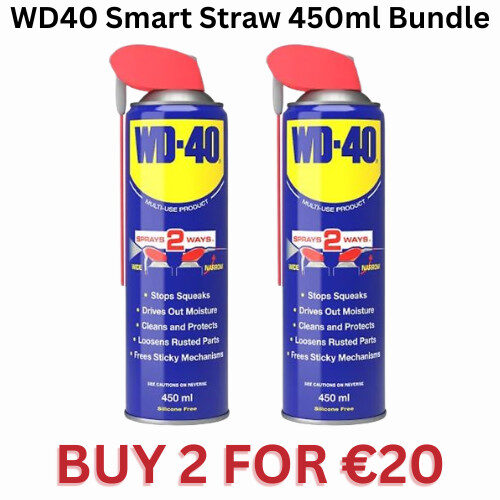 WD-40 Smart Straw 450ml Twin Pack Bundle (BUY 2)