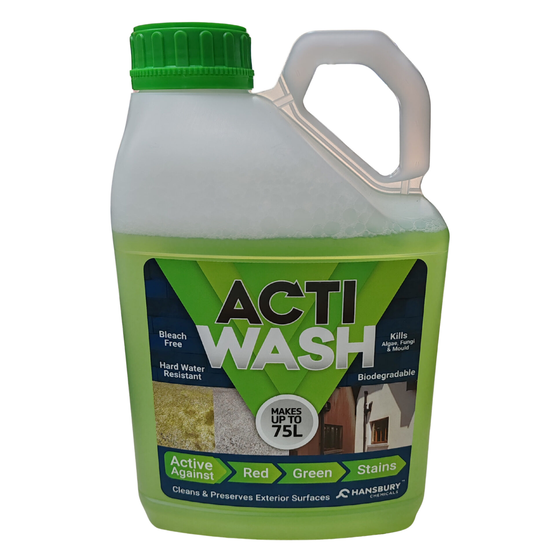 Actiwash Domestic 5L Biocide (Chlorine-Free) – Removes Red & Green Algae, Mould & Fungi
