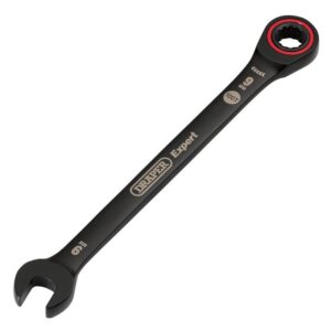 Draper Expert HI-TORQ® Metric Ratchet Combination Spanner, 9mm, Black