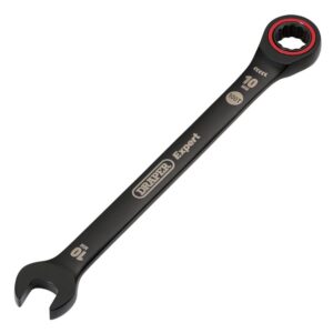 Draper Expert HI-TORQ® Metric Ratchet Combination Spanner, 10mm, Black