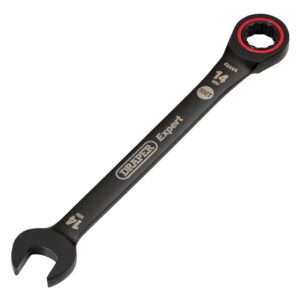 Draper Expert HI-TORQ® Metric Ratchet Combination Spanner, 14mm, Black