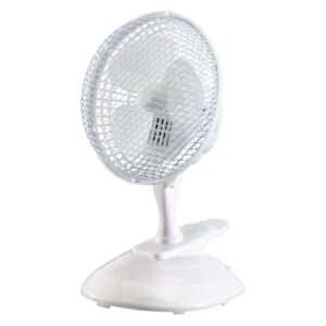 Draper 230V Clip-On Desk Fan, 6"/150mm, 15W