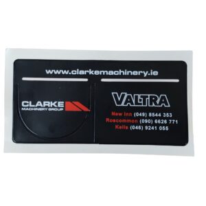 Clarke Machinery Irish Tax Disc Holder Black (2-Disc)