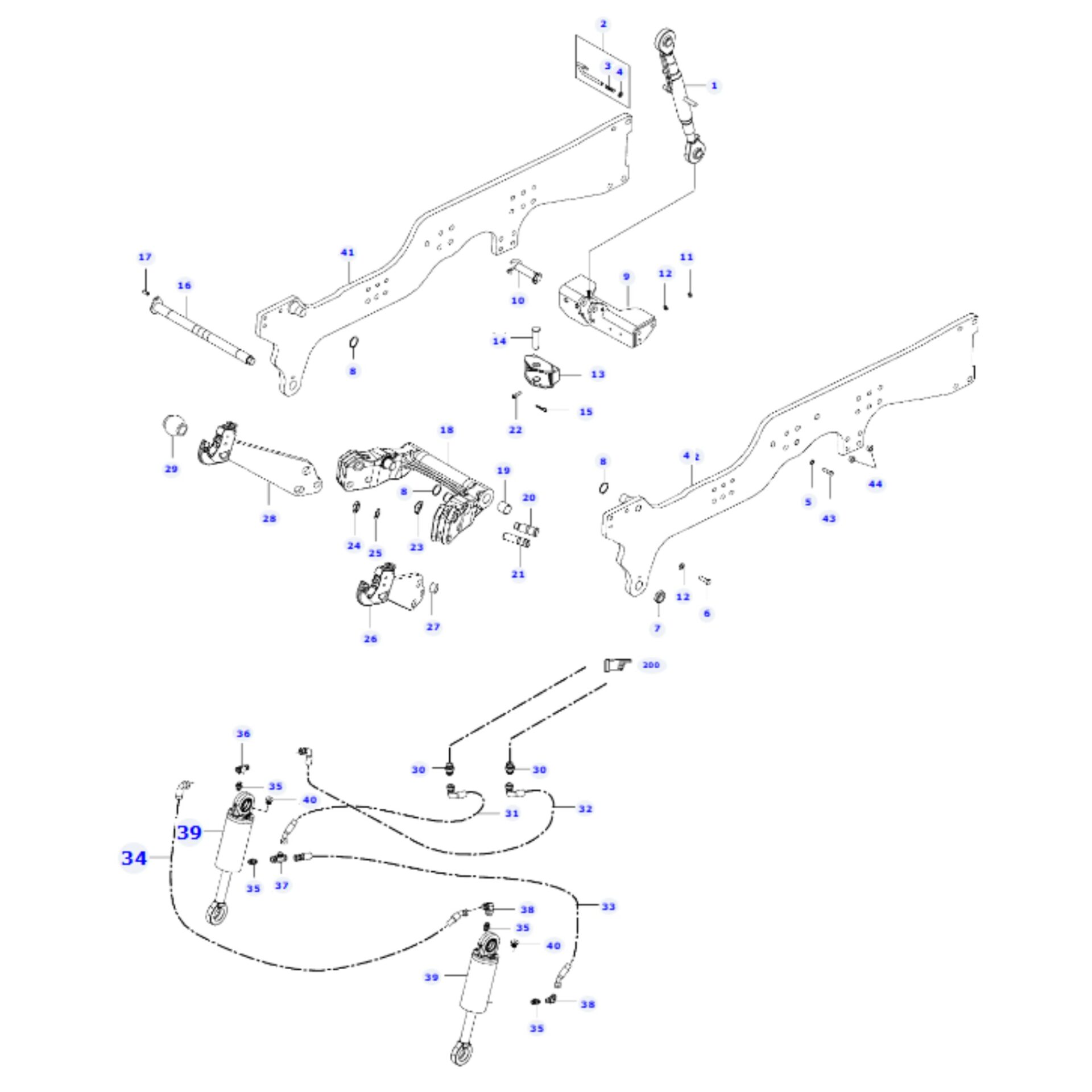 Genuine Valtra Front Linkage (Power Lift) T3 Series - Image 4