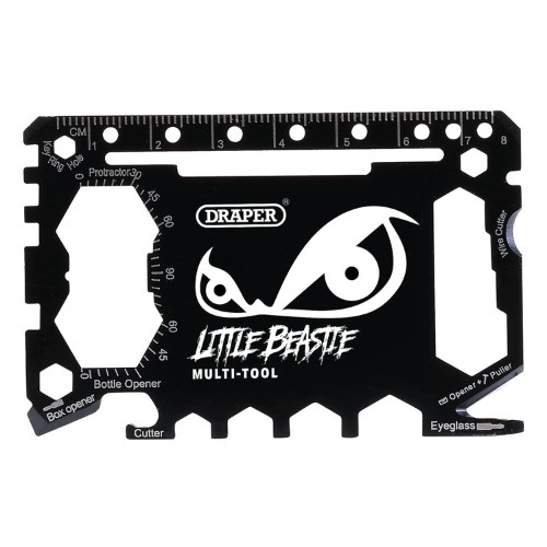 Draper Little Beastie Wallet Multi-tool Silver One Size