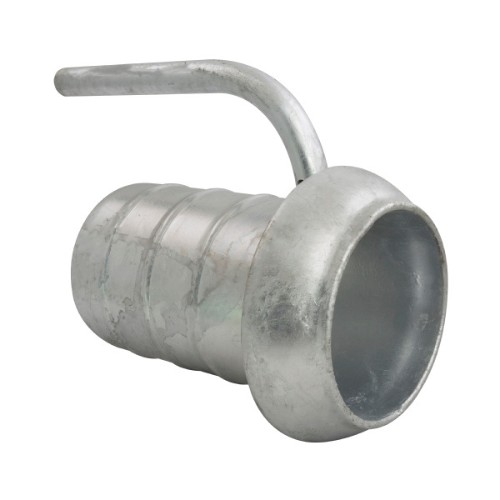 Perrot Male Coupling 6" Galvanised Quick Attach with Hosetail