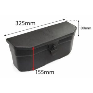 Massey Ferguson Heavy Duty Plastic Black Toolbox 300 Series