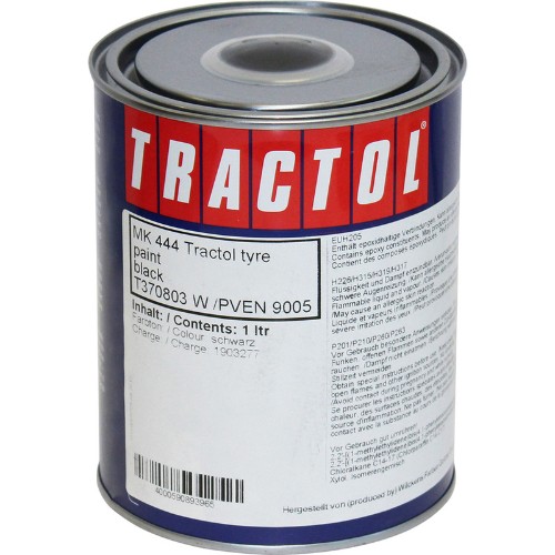 Tractol Tyre Black 1 Litre Paint