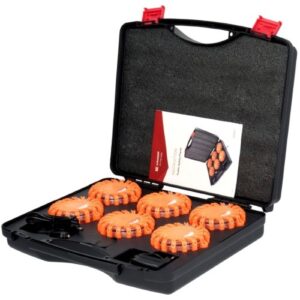 Led Rechargeable Amber Warning Flares (6 Pack)