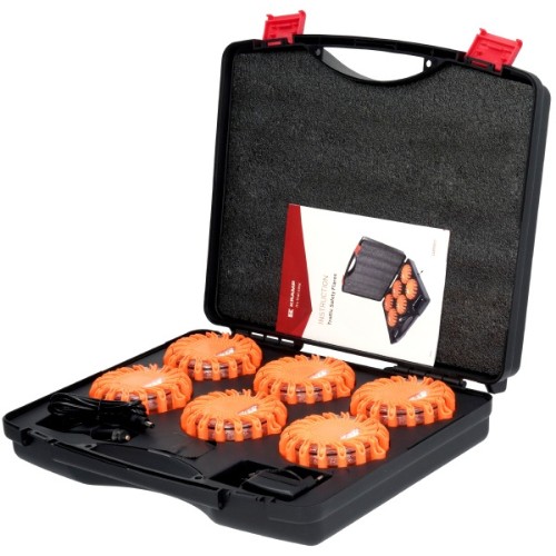 Led Rechargeable Amber Warning Flares (6 Pack)