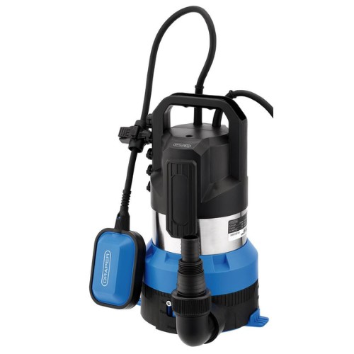 Draper 230V Submersible Clean and Dirty Water Pump with Float Switch, 330L/min, 850W