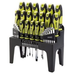 Draper Green Screwdriver, Hex Key, and Bit Set (44 Pieces)| Versatile Toolkit for All Fixing Systems