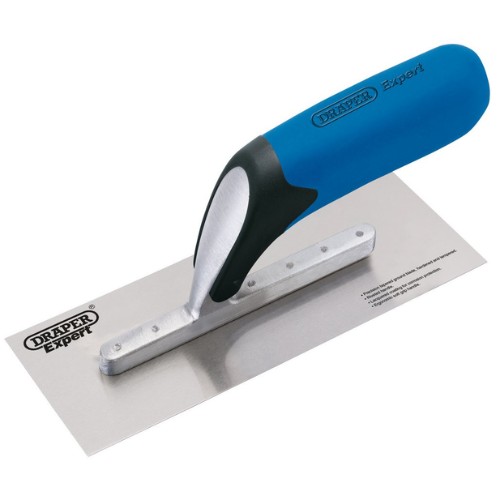 Draper Expert 8" Soft Grip Plastering Trowel | 75 x 200mm | Carbon Steel Blade