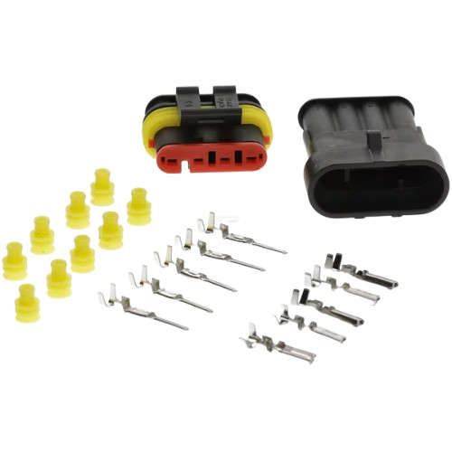 Set of Superseal 4 Pin Connector Plugs Male+Female