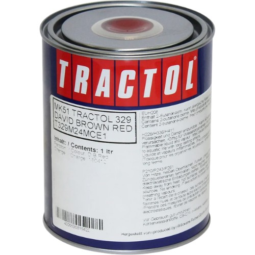 Tractol David Brown Red 1 Litre Paint
