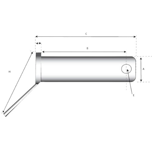 Toplink Pin Double Shear 19x123mm Cat.1 (Ø19mm) - Image 2